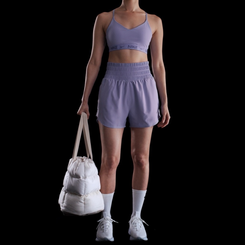 NWT. Nike One
Women's Dri-FIT Ultra High-Waisted 3" Brief-Lined Shorts